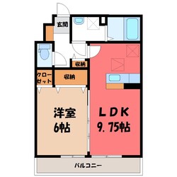 ポンテ リーベ Aの物件間取画像